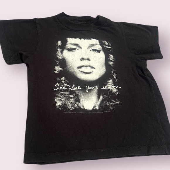 Youth Alicia Keys Black Graphic Kids Short Sleeve T-Shirt Size 5/6T - Picture 2 of 7